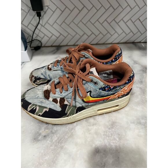 Nike Air Max 1 DN1803-900 Denim Camo Patchwork US 7 Multicolor Rare main image 5